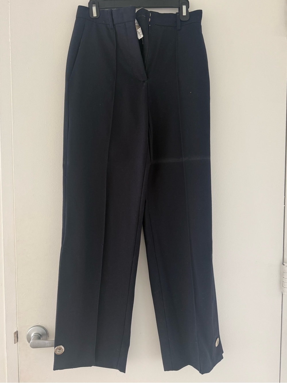 Classic navy Wide-Leg Dress Pants - Women's